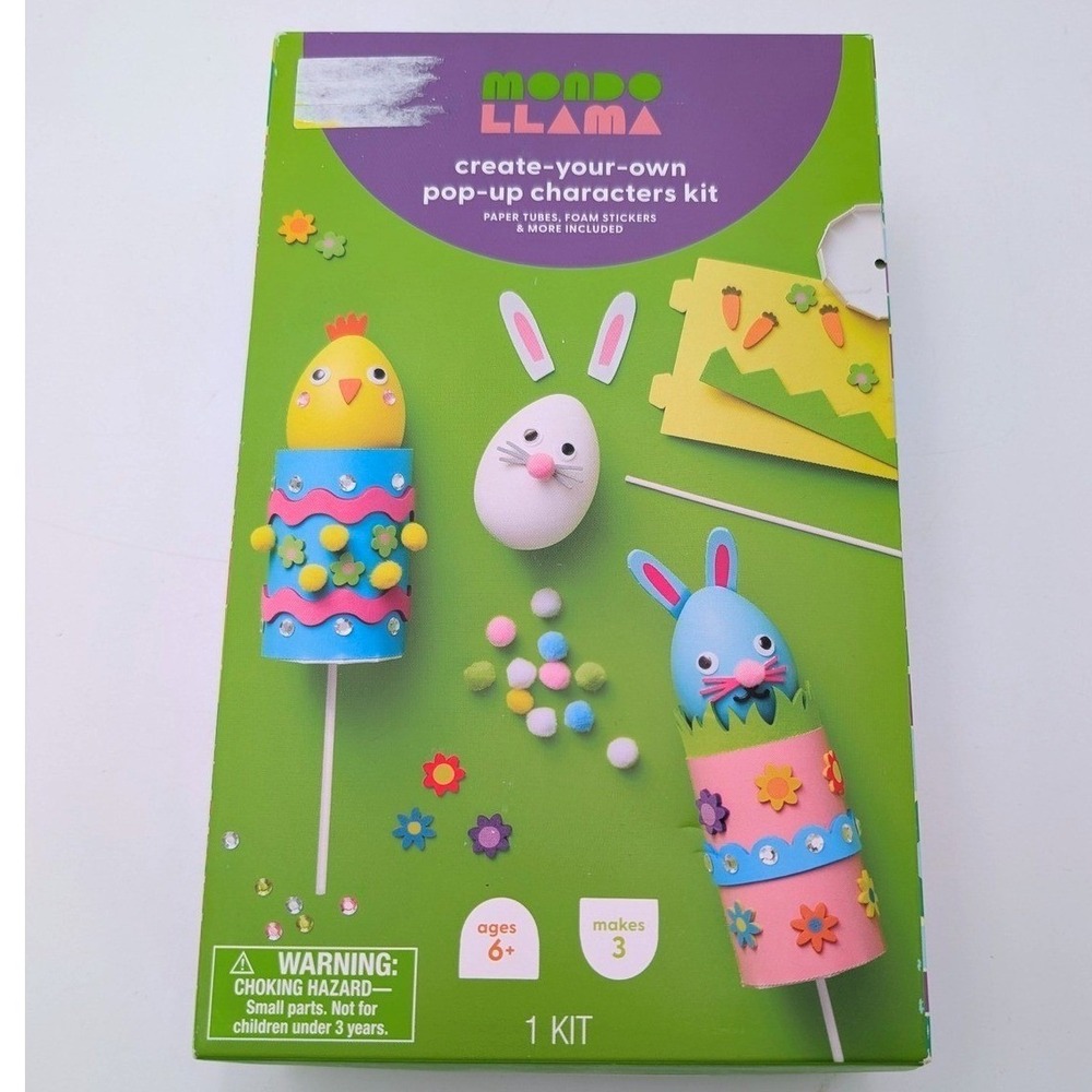 Mondo Llama create your own pop-up Characters kit NEW